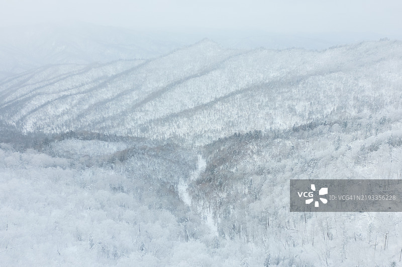 雪山的全景视图图片素材