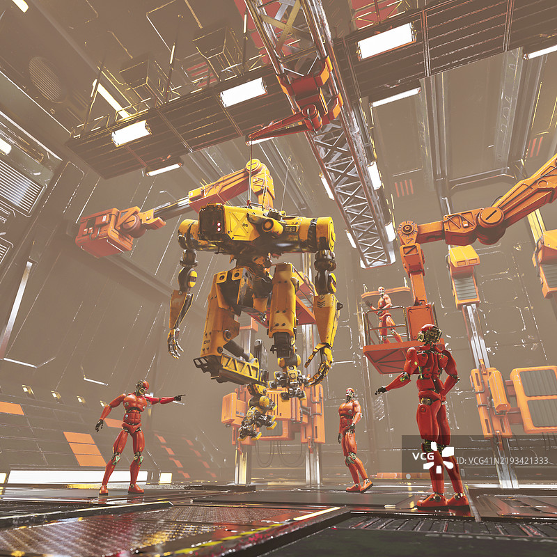 机器人维修设施图片素材