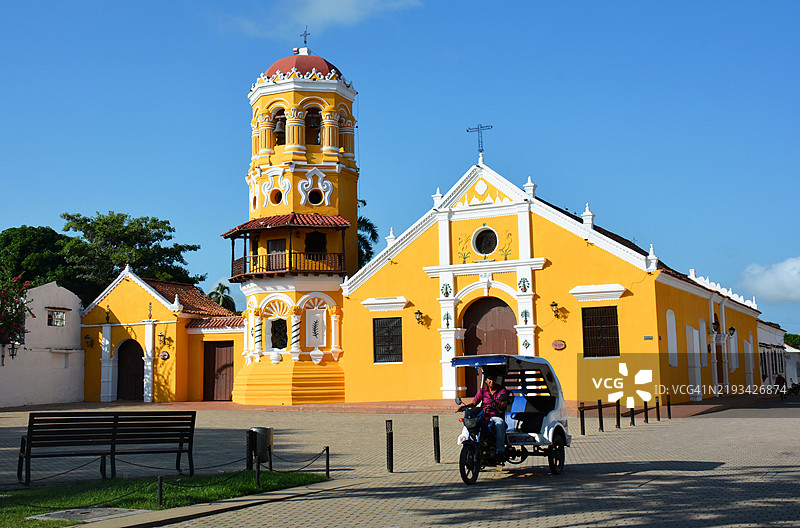 圣巴巴拉教堂，蒙波克斯，哥伦比亚图片素材