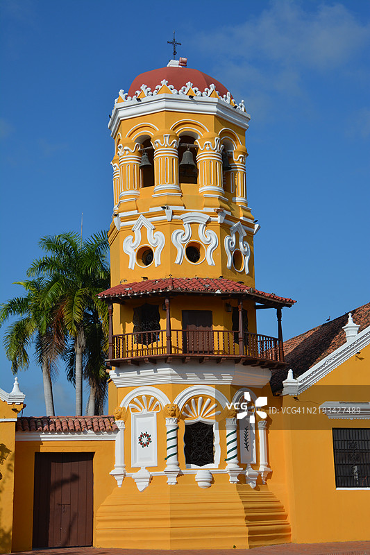 哥伦比亚蒙波克斯圣巴巴拉教堂图片素材