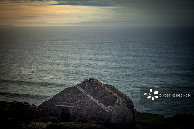 威尔科茨废弃的锡矿图片素材