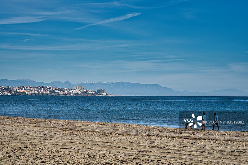 富恩吉罗拉海滩 - 西班牙太阳海岸图片素材