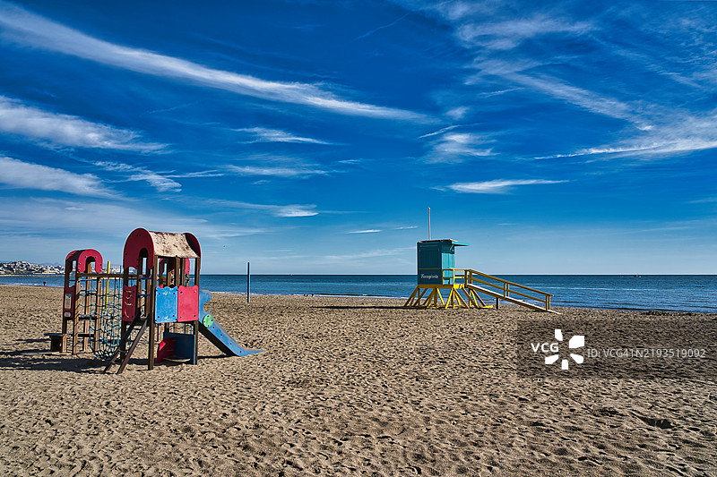 富恩吉罗拉海滩 - 西班牙太阳海岸图片素材