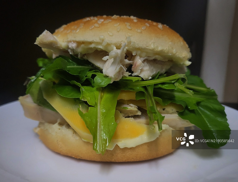 鸡肉三明治图片素材