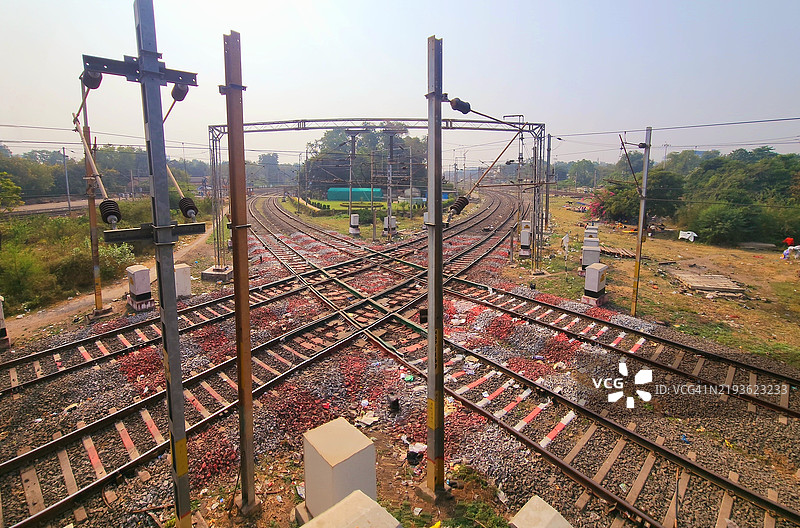 纳格普尔铁路钻石交叉口图片素材