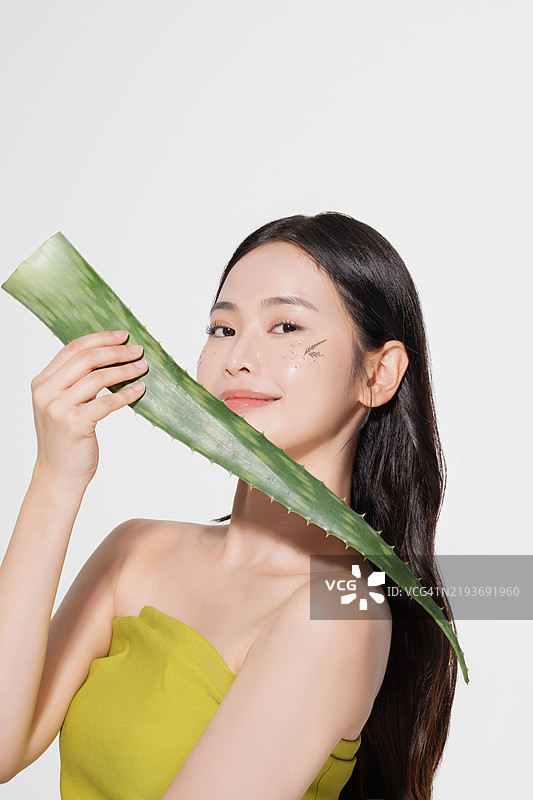 美丽，素食，素食主义，面部彩绘图片素材