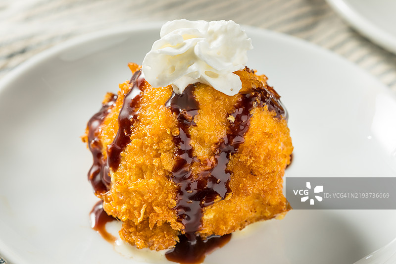 盘子里的甜点特写，美国，USA图片素材