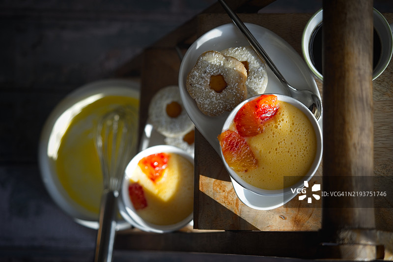 桌上的早餐特写图片素材