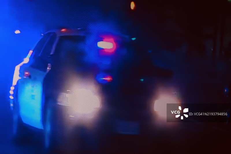 高速警车追逐图片素材