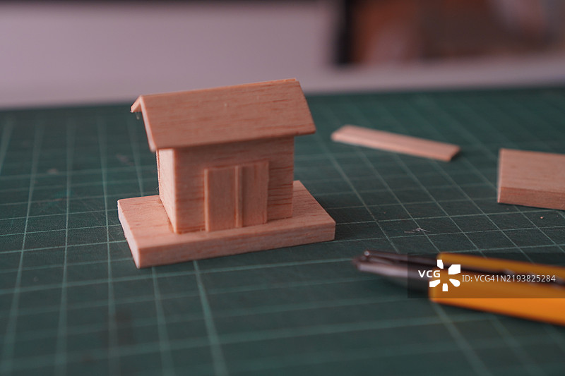 切割模型房屋图片素材