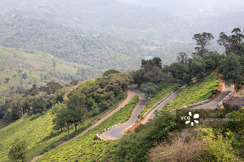 印度的蜿蜒道路图片素材