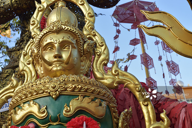 在芭堤雅的农雅寺雕塑图片素材