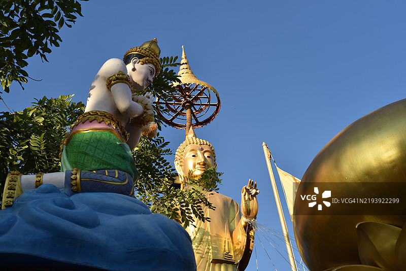 在芭堤雅的农雅寺佛像雕塑图片素材