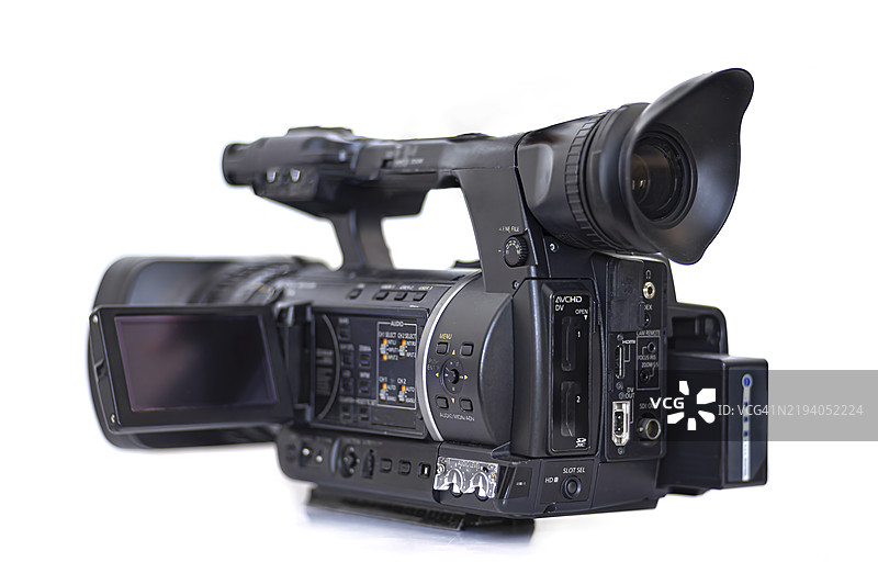 专业高清摄像机特写，进行现场直播图片素材