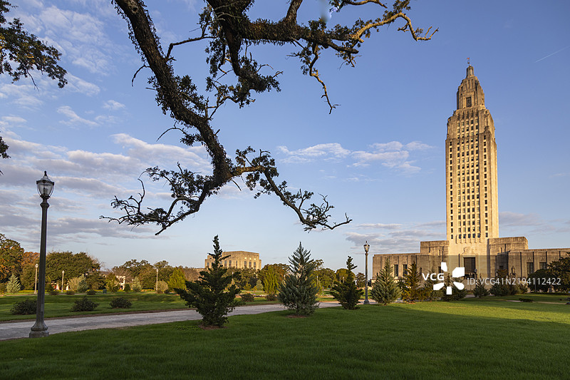 巴吞鲁日的路易斯安那州议会大厦图片素材