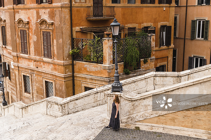 西班牙阶梯上的永恒优雅图片素材