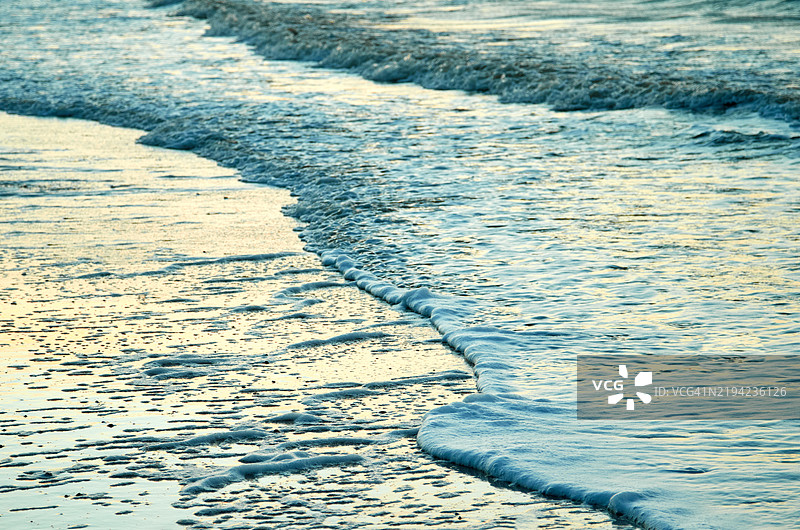 海滩的高角度视图图片素材