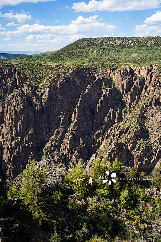 科罗拉多州蒙特罗斯县的天空下风景如画的景观图片素材