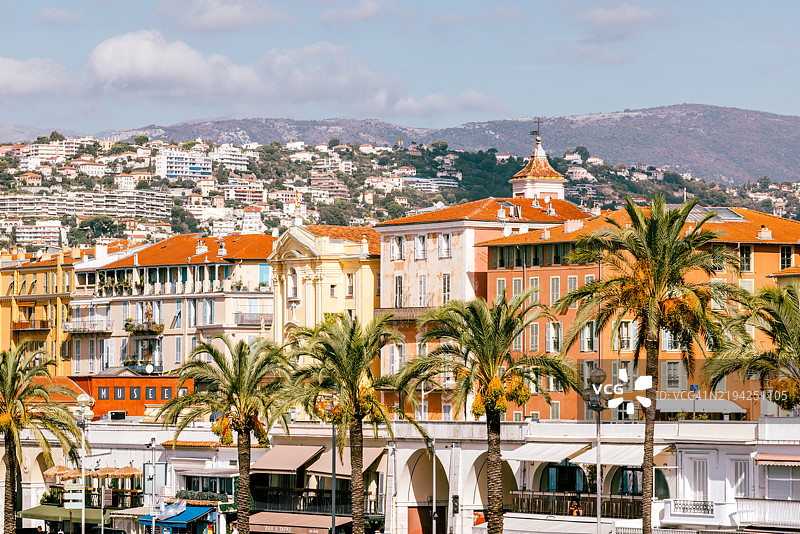 法国蔚蓝海岸尼斯的英人漫步大道图片素材