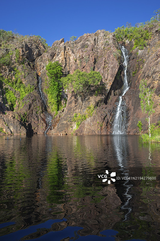 旺吉瀑布，利奇菲尔德国家公园，北领地，澳大利亚，大洋洲图片素材