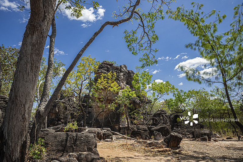 失落之城的岩石 formations，利奇菲尔德国家公园，北领地，澳大利亚，大洋洲图片素材