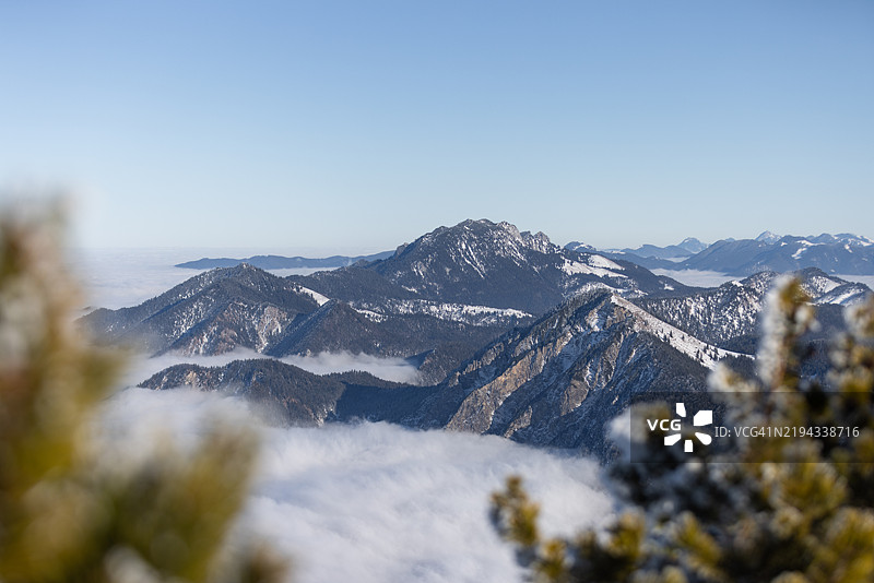 冬季的山地风光图片素材