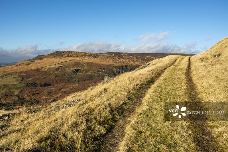 洛夫滕采石场，克劳登，朗登代尔，德比郡，英格兰图片素材