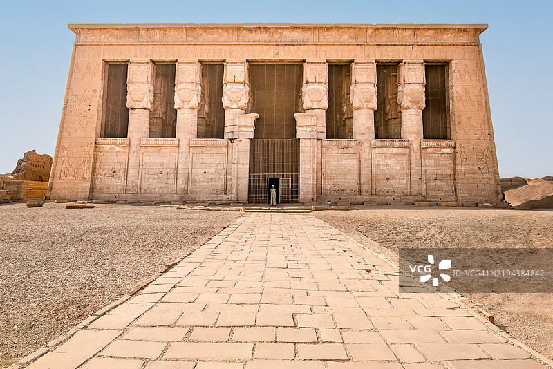 埃及丹德拉的哈索尔神庙图片素材