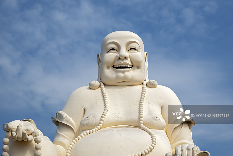 布袋佛雕像 - 笑佛，永长寺，湄公河三角洲，美托，越南，亚洲图片素材