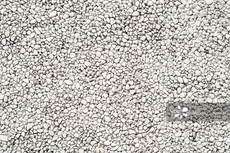 花园中的极简白色碎石小径图片素材