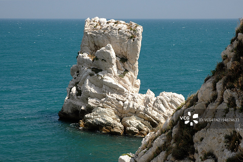 只有一个姐妹岩（更近）图片素材