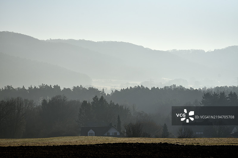 霜冻的清晨风景图片素材
