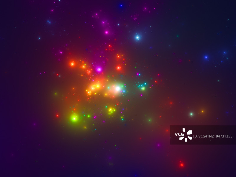 爆炸的烟花 - 电脑艺术图片素材