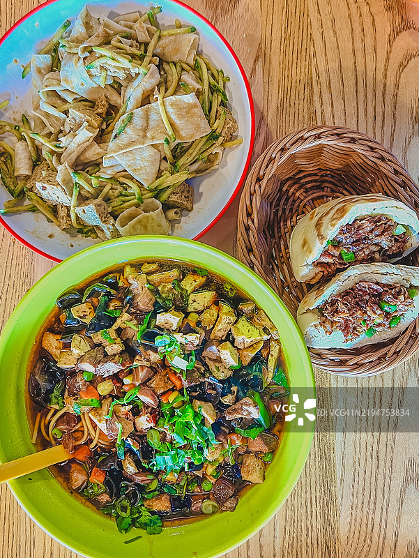 中式猪肉包图片素材