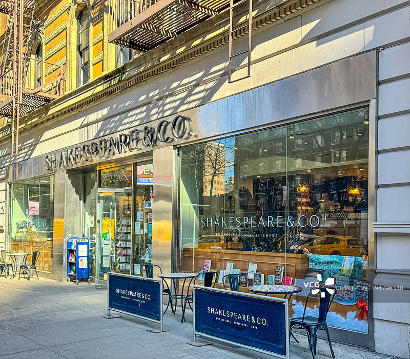 纽约曼哈顿的莎士比亚书店图片素材