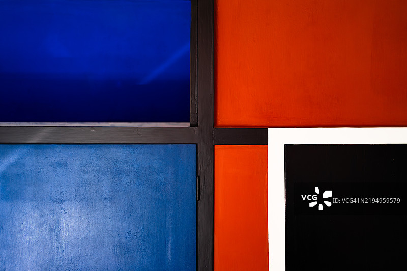 多彩墙壁的特写图片素材