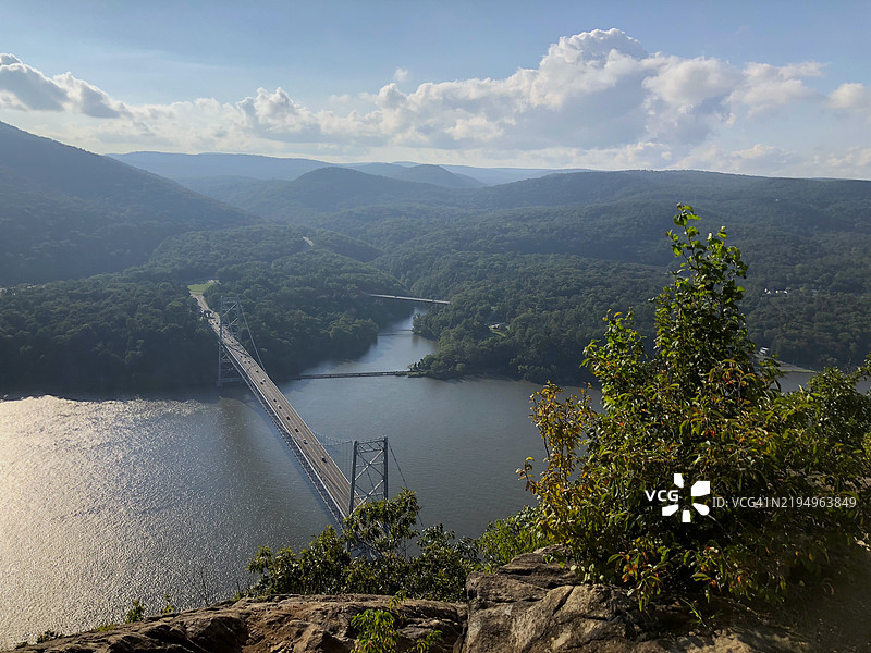 纽约贝尔山附近的哈德逊河景观，美国图片素材