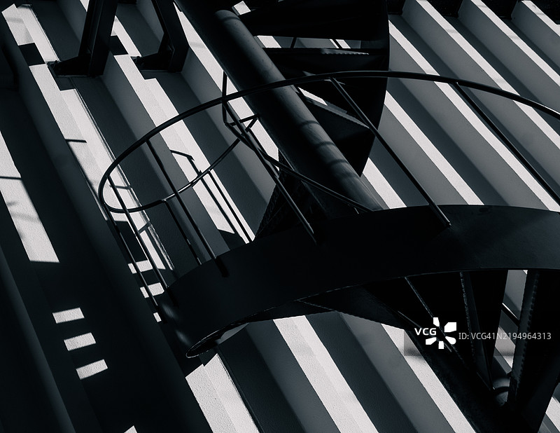 楼梯的高角度视图图片素材