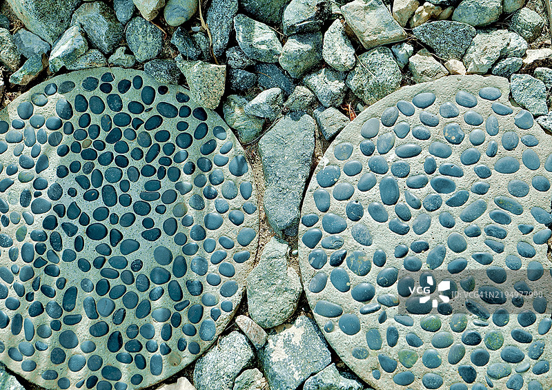 加利福尼亚州大教堂市的石头特写镜头图片素材