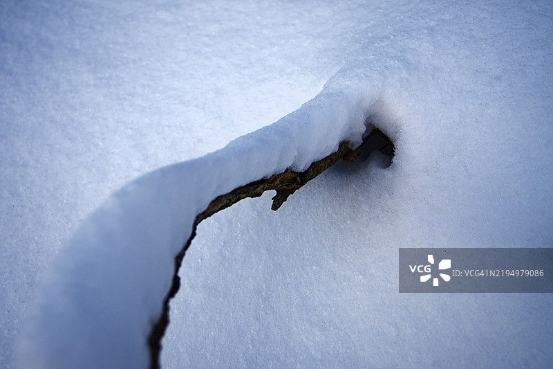 雪的高角度视图图片素材