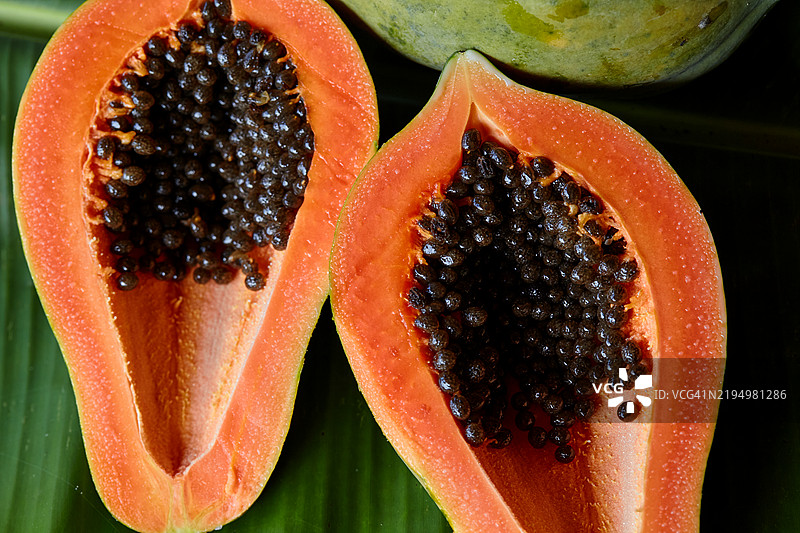 木瓜特写图片素材