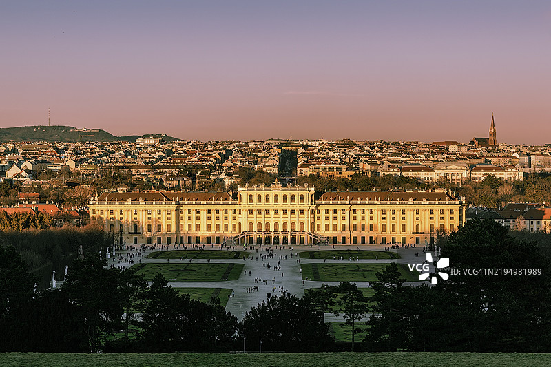 城市建筑的高角度视图图片素材