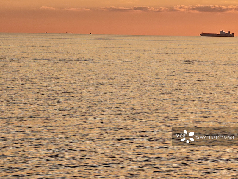 日落时分的海景图片素材