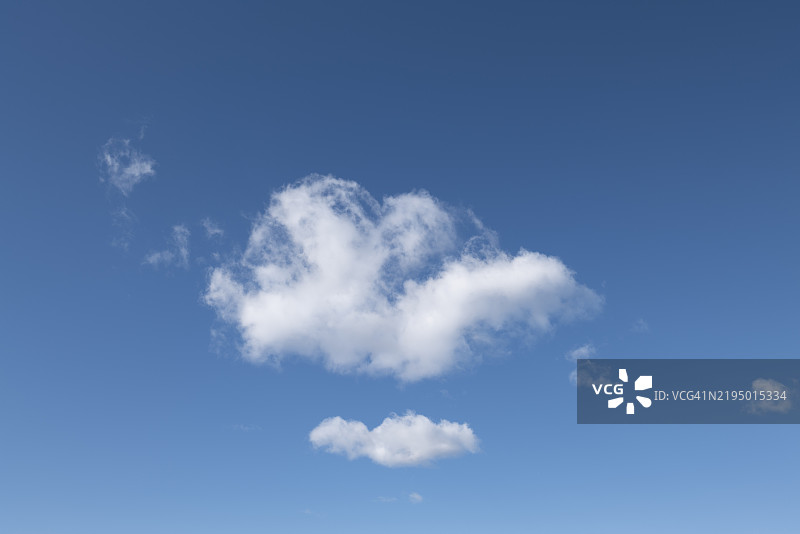 夏天蓝天上的白云图片素材