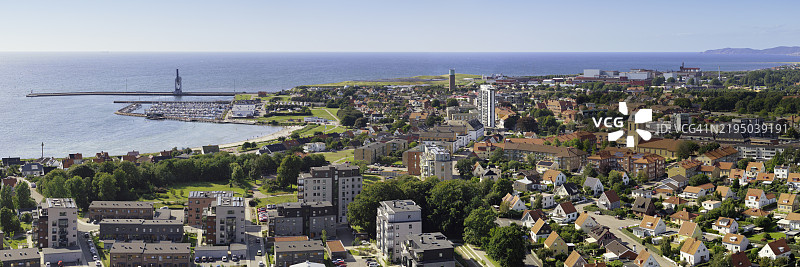 夏季的霍根纳斯全景视图图片素材