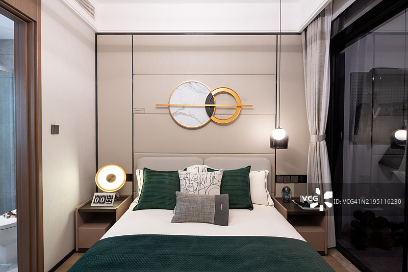 卧室内部特写图片素材