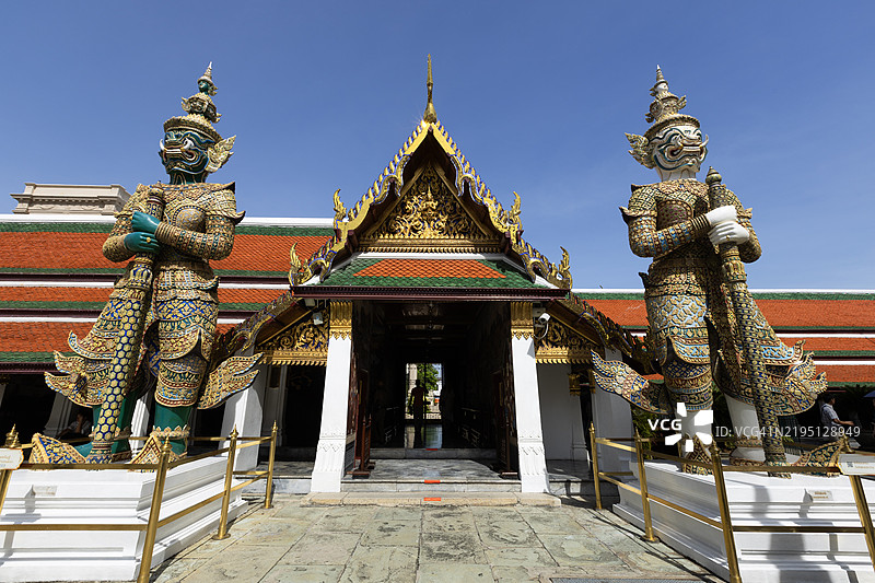 曼谷大皇宫的玉佛寺图片素材