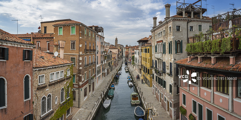 威尼斯，福尔纳切河，杜尔苏多区图片素材