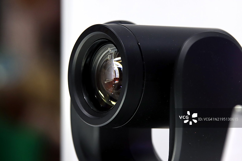 视频会议摄像头特写图片素材