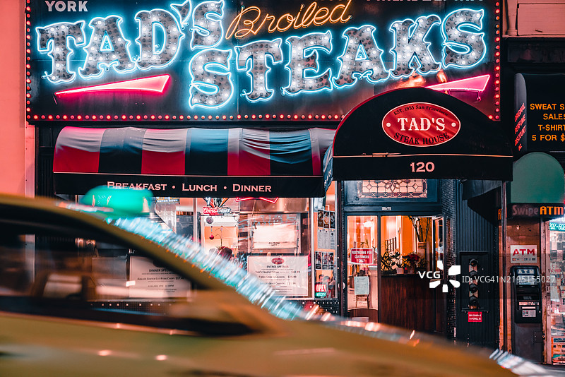 旧金山的霓虹灯图片素材